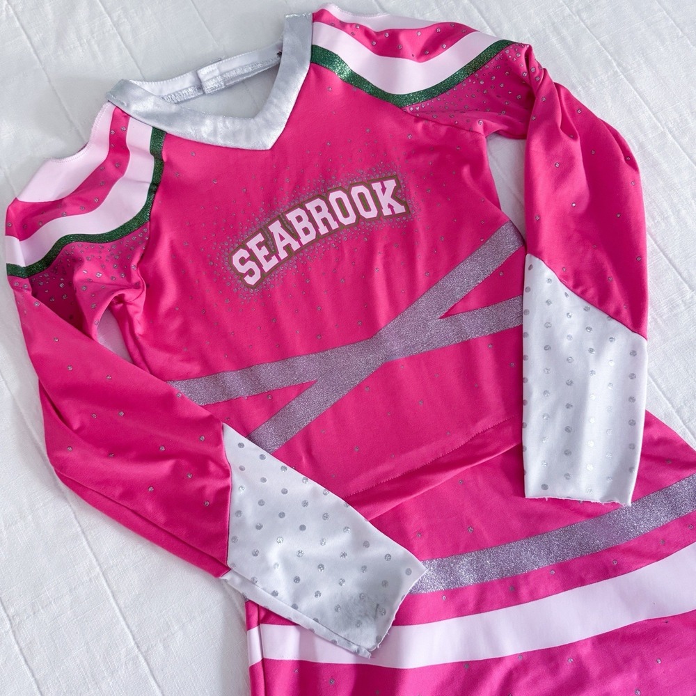 Disney Zombies 3 Addison Wells Classic Cheer Halloween Costume Pink Girls LARGE - Picture 2 of 13